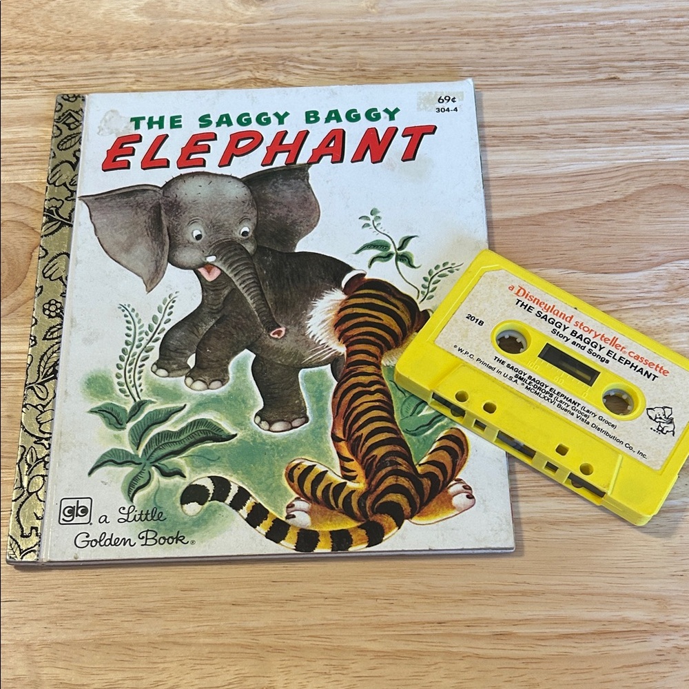 Little Golden Book and Cassette Set - The Saggy Baggy Elephant
